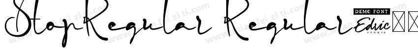 StopRegular Regular字体转换